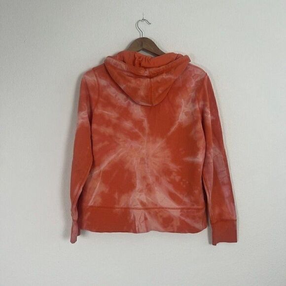 San Francisco Giants Orange Hand Tie Dye Zip Up Hooded Jacket Medium Sporty - Picture 2 of 10